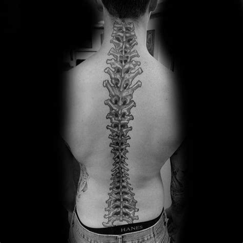 tatouage colonne vertebrale|85 Tatouages colonne vertébrale (épine dorsale)